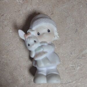 Precious Moments White and Cream Holiday Ornament